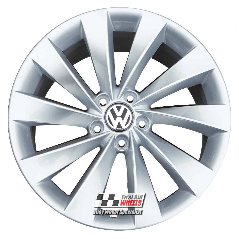 [R128S] R128S EXCHANGE SERVICE - VW PASSAT CC 4x18" GENUINE INTERLAGOS SILVER ALLOY WHEELS