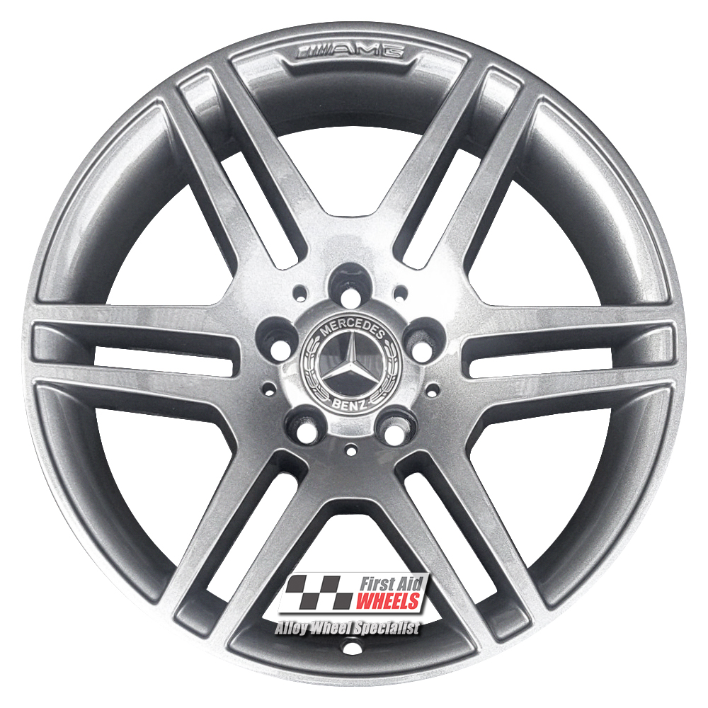 [R139G] R139G EXCHANGE SERVICE - MERCEDES C-CLASS W204 4x17" AMG GREY ALLOY WHEELS