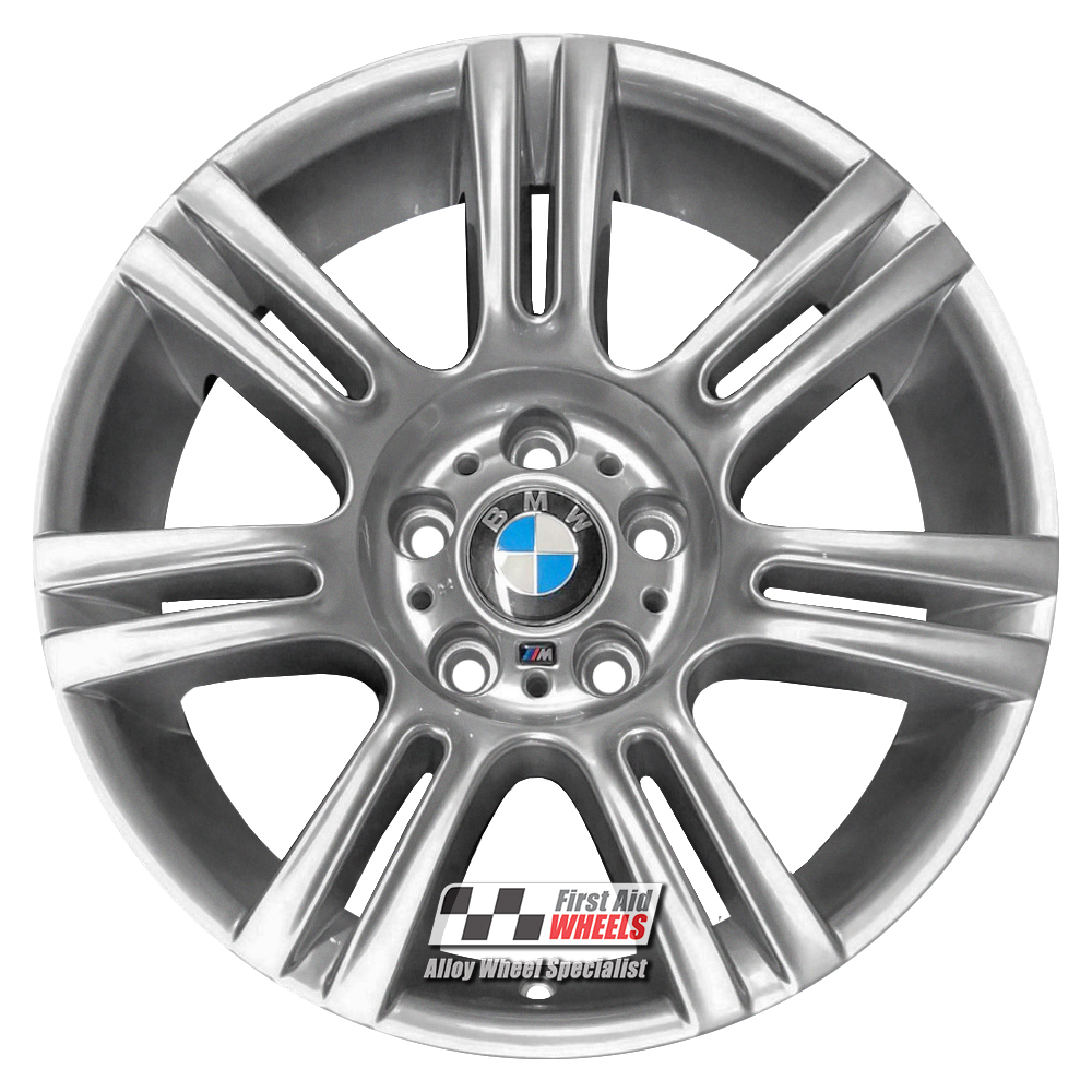 [R140S] R140S EXCHANGE SERVICE - BMW 3 SERIES 4x17" GENUINE STYLE 194M SILVER ALLOY WHEELS