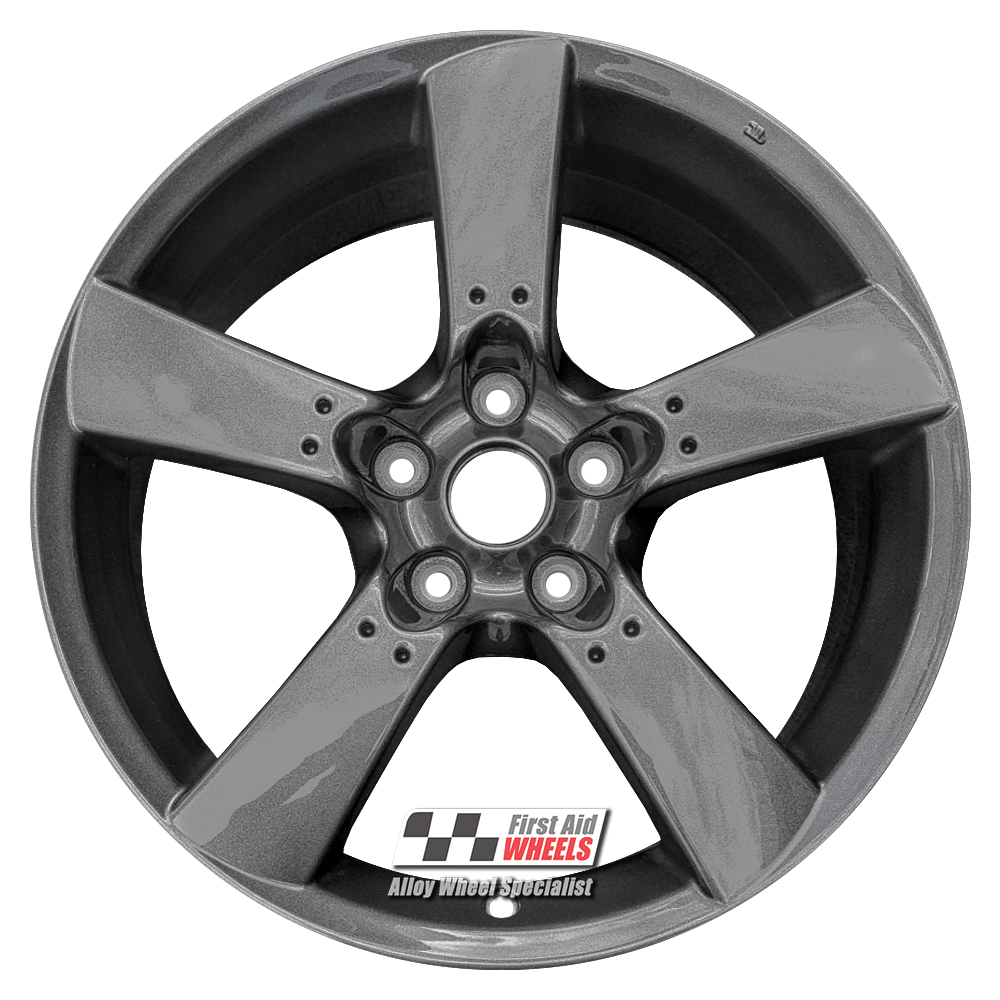 [R142A] R142A EXCHANGE SERVICE - MAZDA RX8 4x18" GENUINE 5 SPOKE ANTHRACITE ALLOY WHEELS