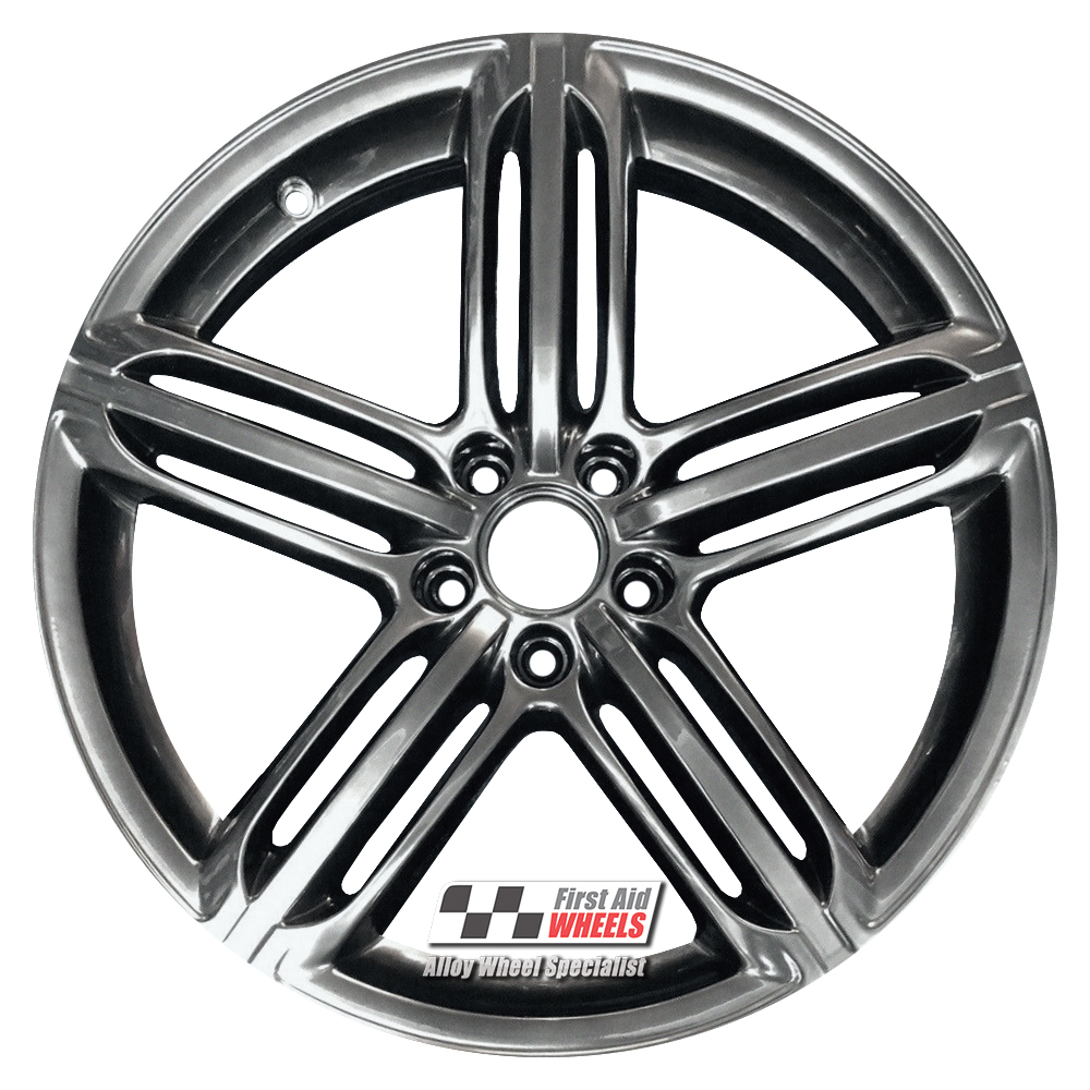 [R172SC] R172SC EXCHANGE SERVICE - AUDI A5 8T S5 4x19" GENUINE SEGMENT SPOKE SHADOW  CHROME ALLOY WHEELS