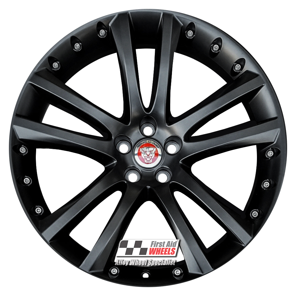 [R180SB] R180SB EXCHANGE SERVICE - JAGUAR XF 4x20" GENUINE SENTA 8.5J SATIN BLACK REFURBISHED ALLOY WHEELS