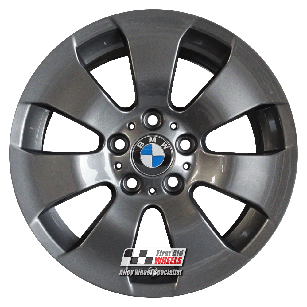 [R181A] R181A EXCHANGE SERVICE - BMW 3 SERIES E90 E91 4x17" GENUINE STYLE 158 GREY ALLOY WHEELS