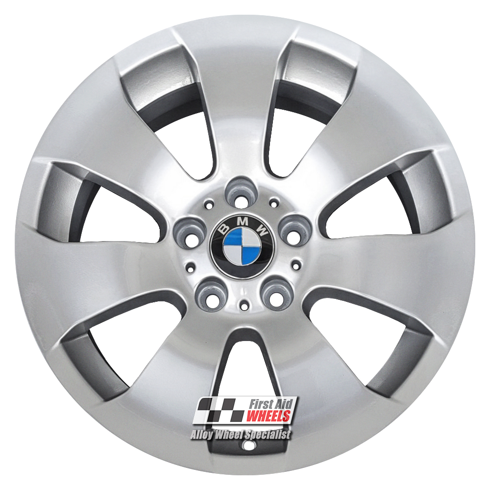 [R181S] R181S EXCHANGE SERVICE - BMW 3 SERIES E90 E91 4x17" GENUINE STYLE 158 SILVER ALLOY WHEELS