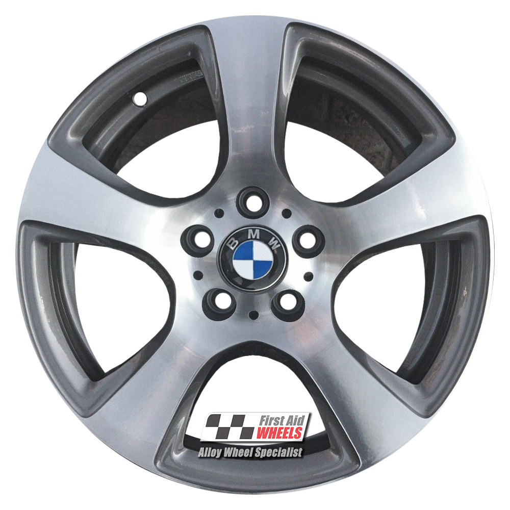 [R184DCG] R184DCG EXCHANGE SERVICE - BMW 3 SERIES E90 4x17" GENUINE STYLE 157 GREY DIAMOND CUT ALLOY WHEELS