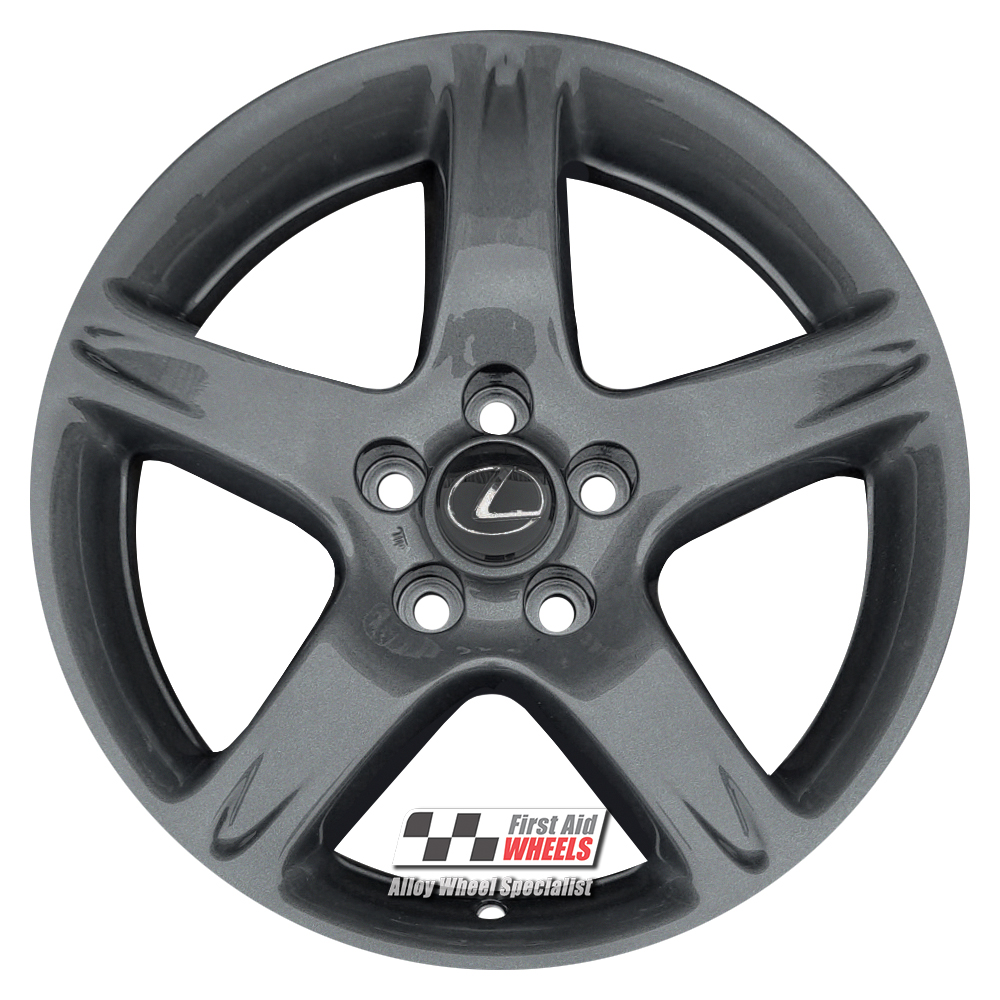 [R199A] R199A EXCHANGE SERVICE - LEXUS GS 300 4x17" GENUINE 5 SPOKE ANTHRACITE GREY ALLOY WHEELS