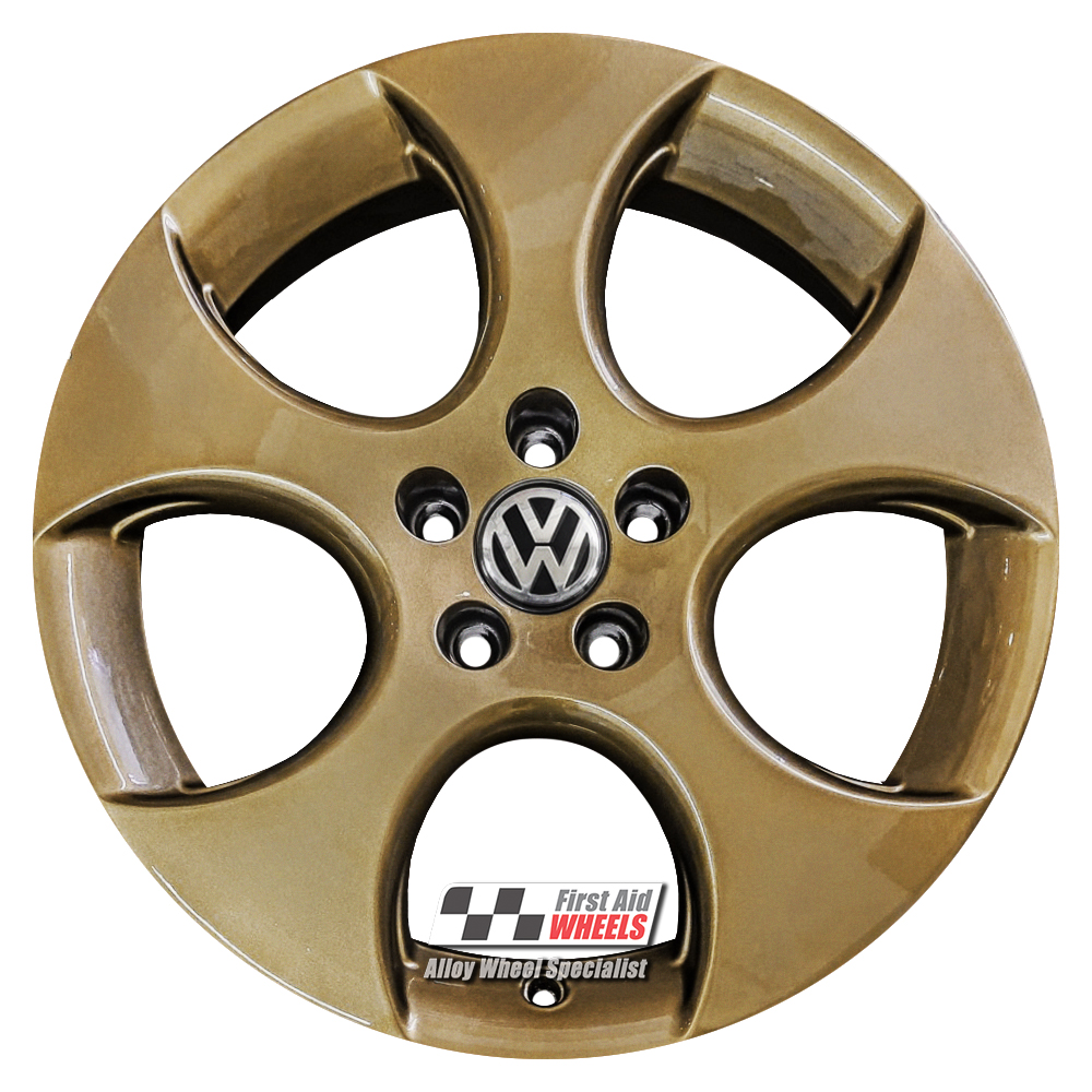 [R210DG] R210DG EXCHANGE SERVICE - VW GOLF GTI 4x18" GENUINE MONZA DARK GOLD ALLOY WHEELS