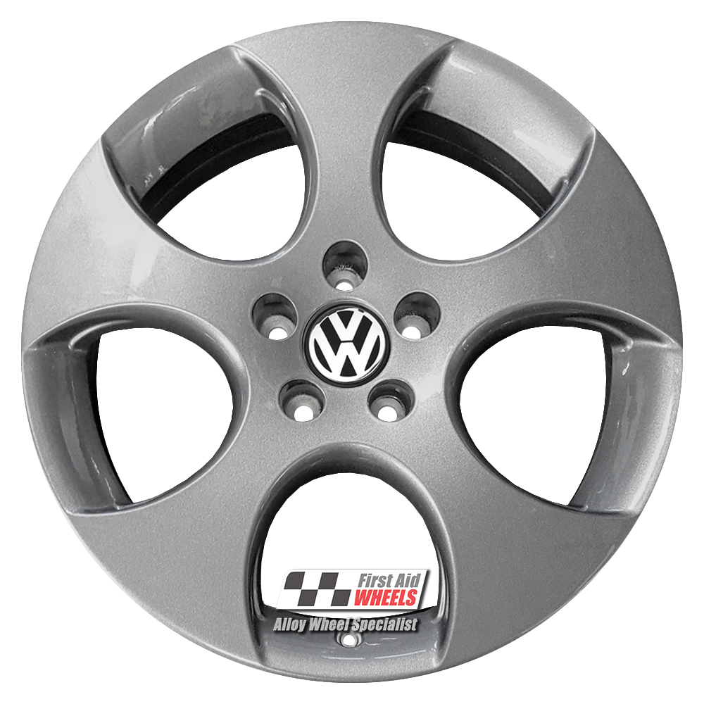 [R210G] R210G EXCHANGE SERVICE - VW GOLF GTI 4x18" GENUINE MONZA GREY ALLOY WHEELS