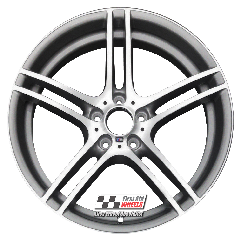 [R236DCG] R236DCG EXCHANGE SERVICE - BMW 3 SERIES 4x19" GENUINE STYLE 313M GREY DIAMOND CUT ALLOY WHEELS