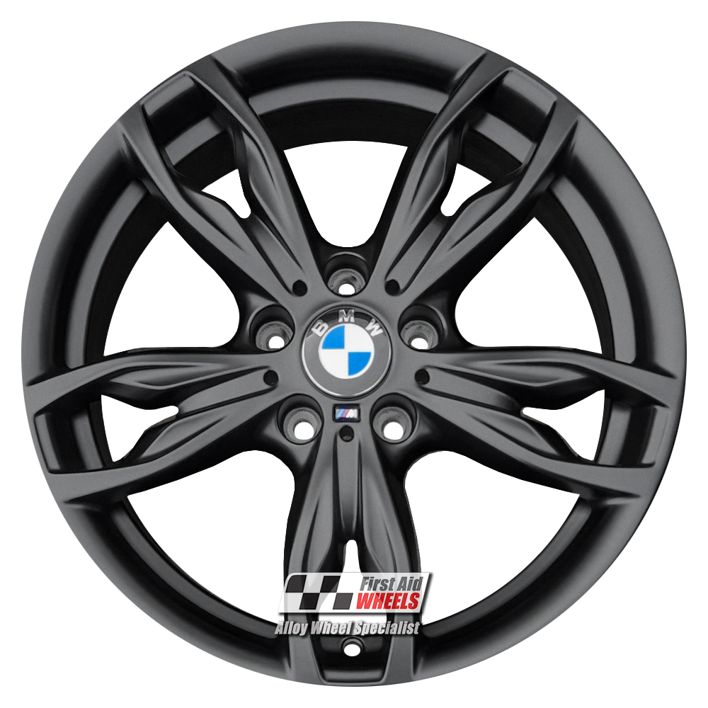 [R267SB] R267SB EXCHANGE SERVICE - BMW M135i M140i M235i 4x18" GENUINE 436M SATIN BLACK ALLOY WHEELS
