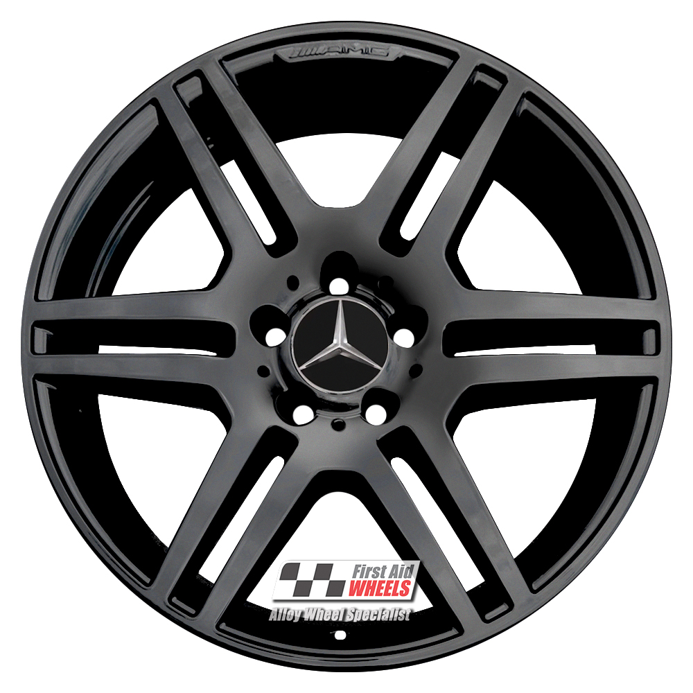 [R288GB] R288GB EXCHANGE SERVICE - MERCEDES E CLASS W212 4x18" GENUINE AMG GLOSS BLACK ALLOY WHEELS