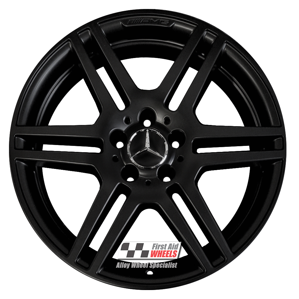 [R288SB] R288SB EXCHANGE SERVICE - MERCEDES E CLASS W212 4x18" GENUINE AMG SATIN BLACK ALLOY WHEELS