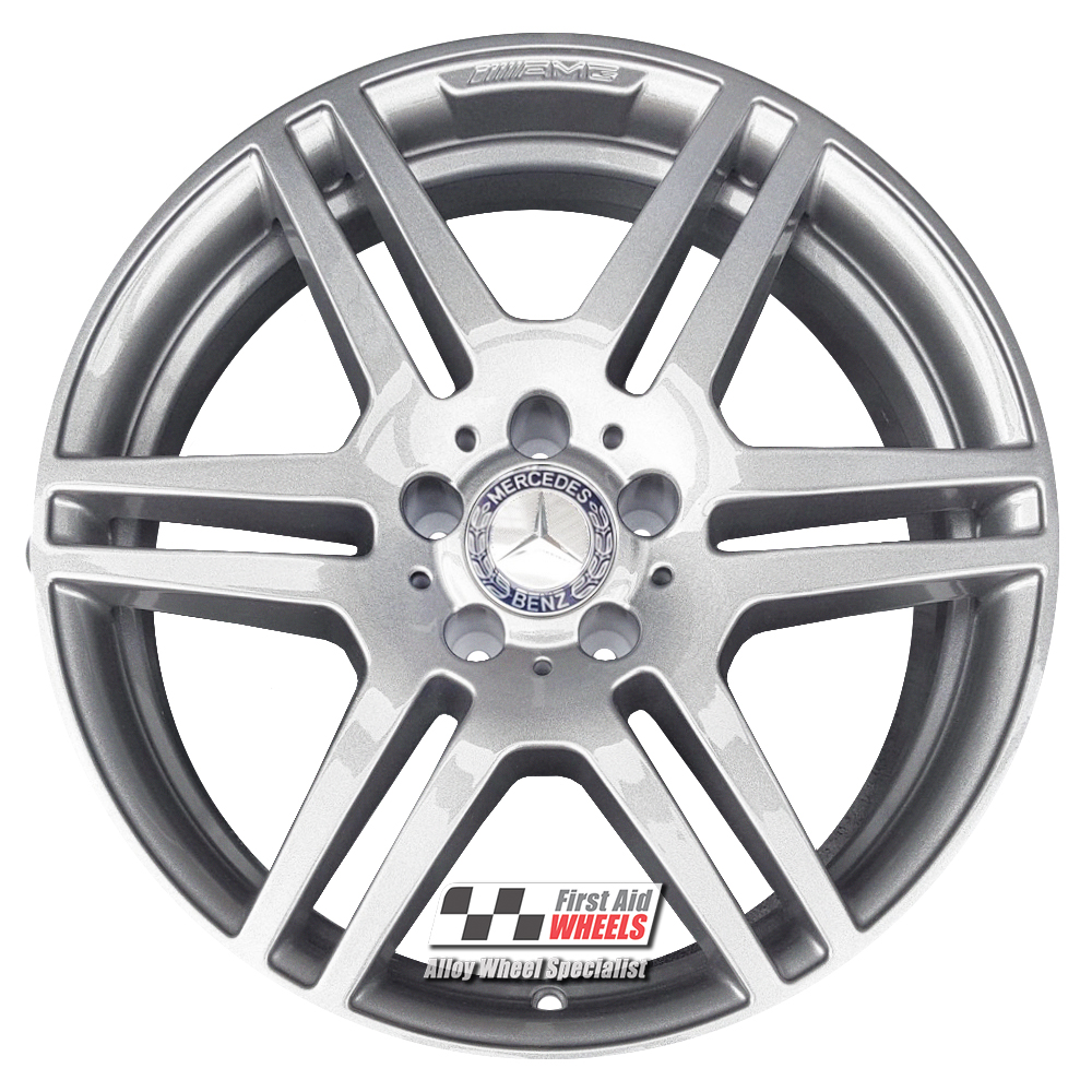 [R288G] R288G EXCHANGE SERVICE - MERCEDES E CLASS W212 4x18" GENUINE AMG GREY ALLOY WHEELS