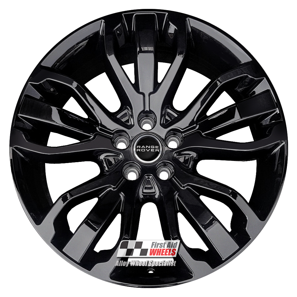 [R306GB] R306GB EXCHANGE SERVICE - RANGE ROVER SPORT 4x21" GENUINE STYLE 507 GLOSS BLACK ALLOY WHEELS