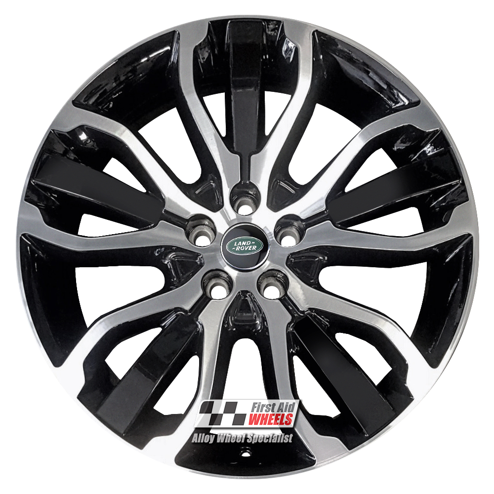 [R306DCB] R306DCB EXCHANGE SERVICE - RANGE ROVER SPORT 4x21" GENUINE STYLE 507 GLOSS BLACK DIAMOND CUT ALLOY WHEELS