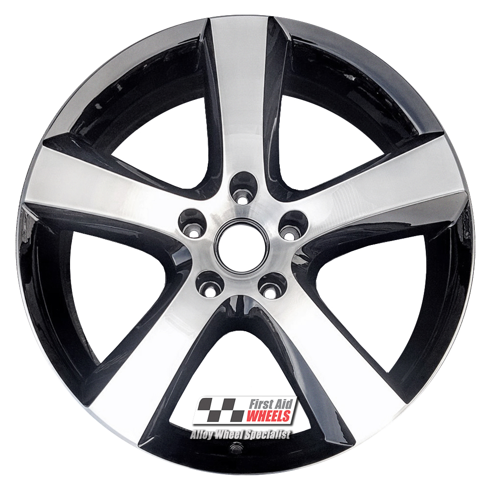 [R313DCB] R313DCB EXCHANGE SERVICE - VW TOUAREG 4x20" GENUINE AYERS ROCK GLOSS BLACK DIAMOND CUT ALLOY WHEELS