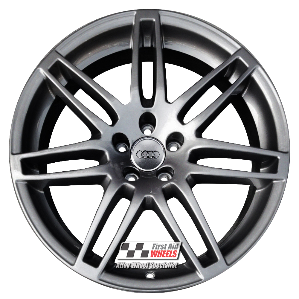 [R328AD] R328AD EXCHANGE SERVICE - AUDI A6 C6 4x19" GENUINE LE MANS DARK ANTHRACITE ALLOY WHEELS