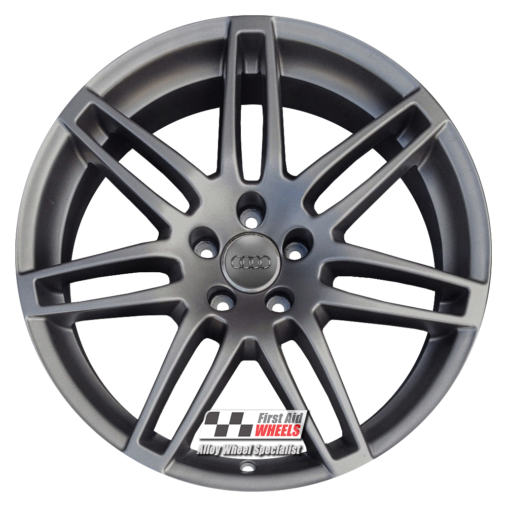 [R328SG] R328SG EXCHANGE SERVICE - AUDI A6 C6 4x19" GENUINE LE MANS SATIN GREY ALLOY WHEELS