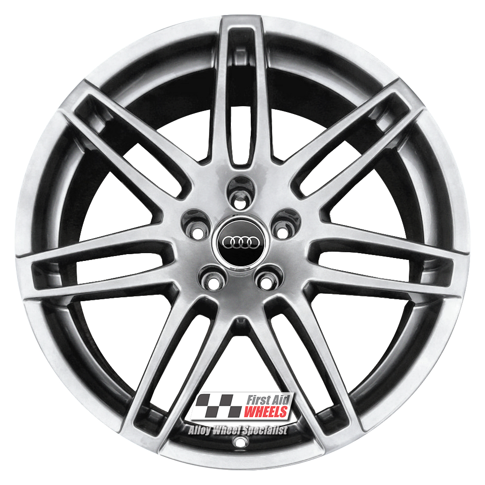 [R328SC] R328SC EXCHANGE SERVICE - AUDI A6 C6 4x19" GENUINE LE MANS SHADOW CHROME ALLOY WHEELS