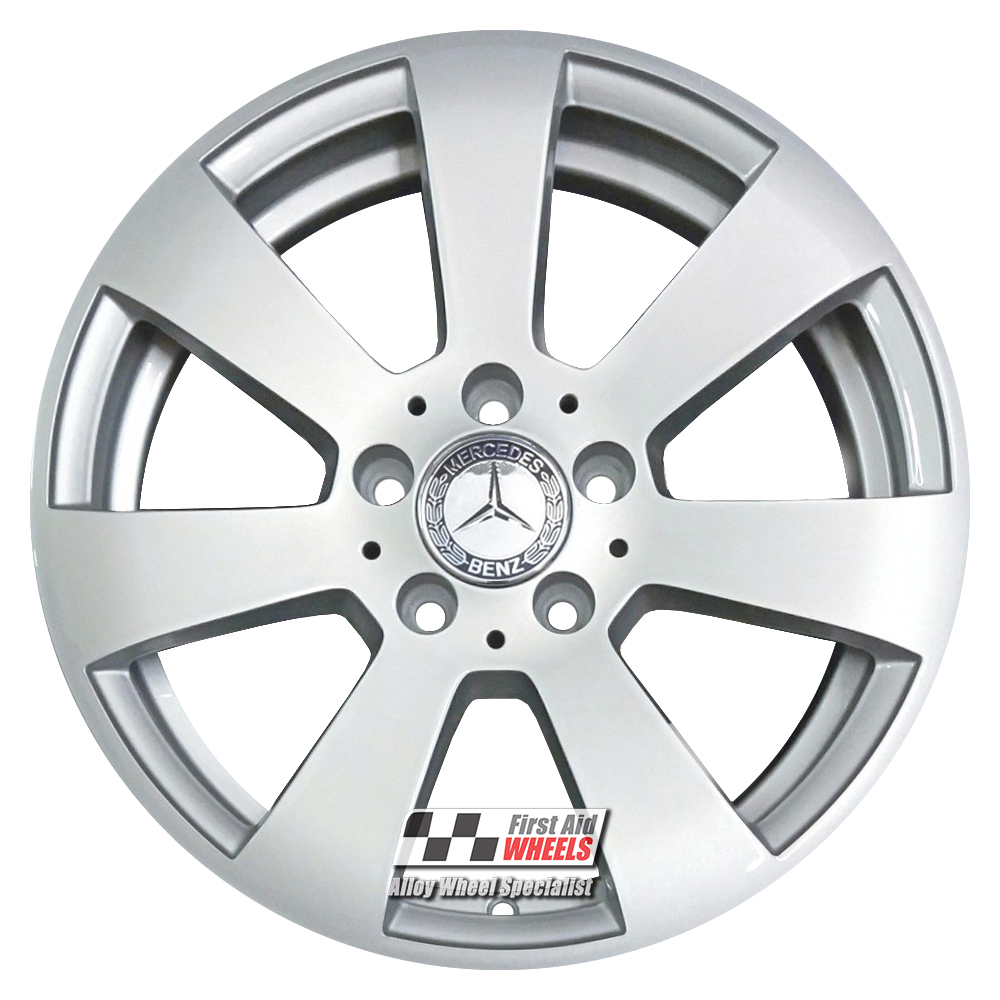 [R334S] R334S EXCHANGE SERVICE - MERCEDES C CLASS 4x16" GENUINE SILVER ALLOY WHEELS