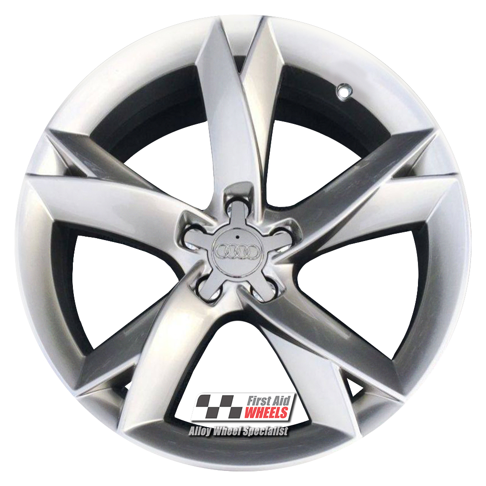 [R335S] R335S EXCHANGE SERVICE - AUDI A5 8T 4x19" GENUINE Y SPOKE SILVER ALLOY WHEELS