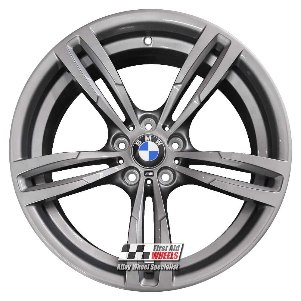 [R348AS] R348AS EXCHANGE SERVICE - BMW M2 M3 M4 4x19" GENUINE STYLE 437M SATIN ANTHRACITE ALLOY WHEELS