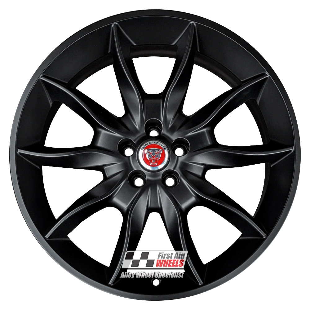 [R351SB] R351SB EXCHANGE SERVICE - JAGUAR XF 4x20" GENUINE DRACO SATIN BLACK ALLOY WHEELS
