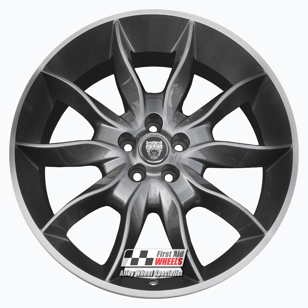 [R351DCA] R351DCA EXCHANGE SERVICE - JAGUAR XF 4x20" GENUINE DRACO ANTHRACITE DIAMOND CUT ALLOY WHEELS