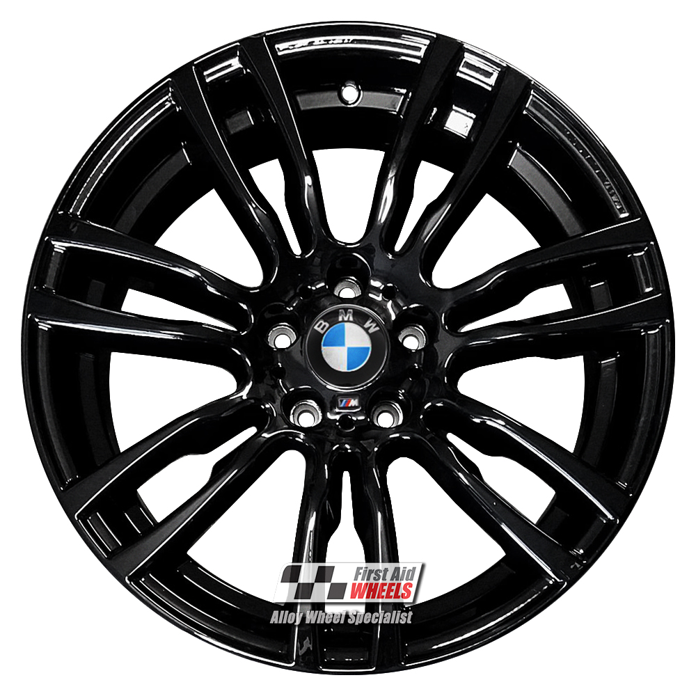 [R354GB] R354GB EXCHANGE SERVICE - BMW 3/4 SERIES 4x19" GENUINE STYLE 403M GLOSS BLACK ALLOY WHEELS