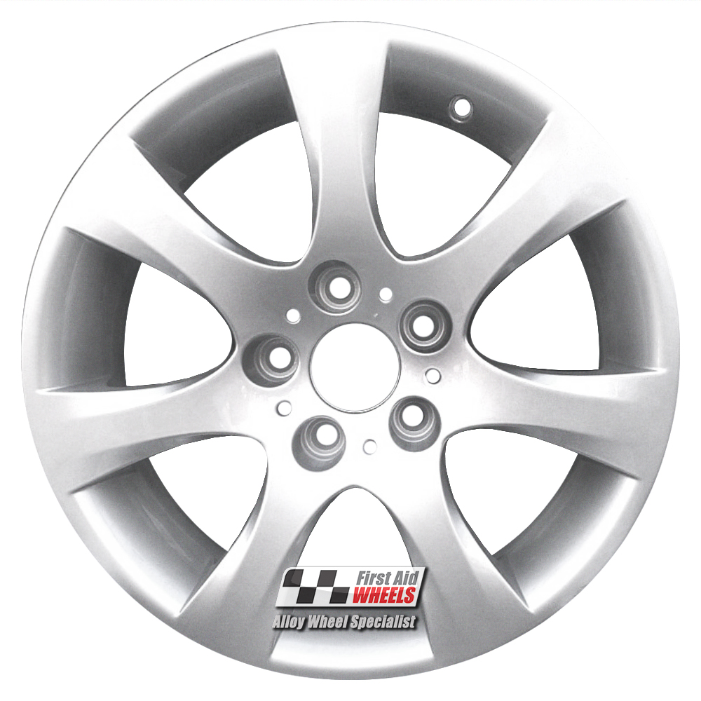 [R364S] R364S EXCHANGE SERVICE - BMW 3 SERIES E90 E91 4x17" GENUINE STYLE 185 SILVER ALLOY WHEELS