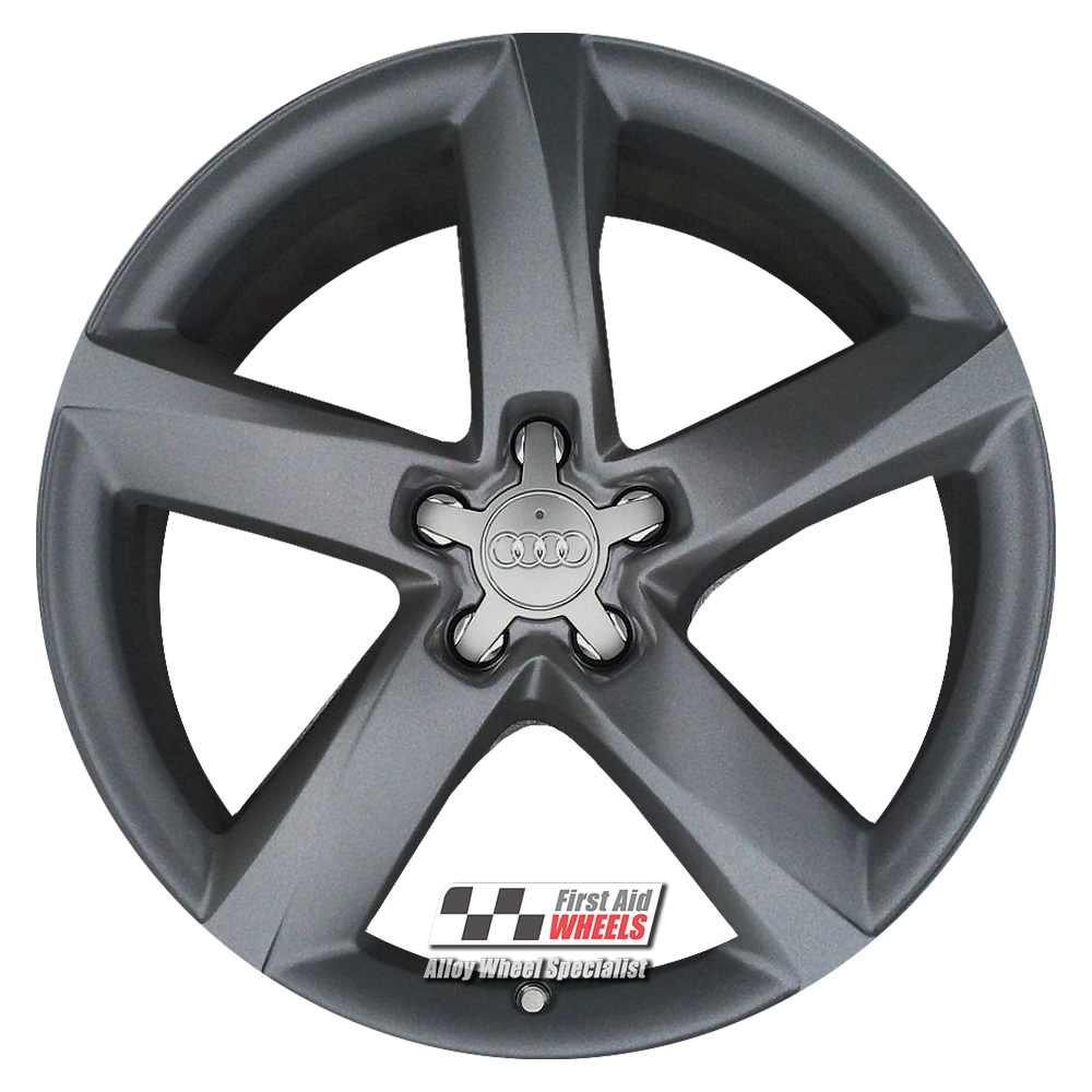 [R372MA] R372MA EXCHANGE SERVICE - AUDI A8 4H 4x19" GENUINE TWIST MATT ANTHRACITE ALLOY WHEELS