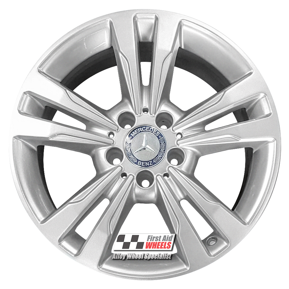 [R392S] R392S EXCHANGE SERVICE - MERCEDES E CLASS W212 4x17" GENUINE SILVER ALLOY WHEELS