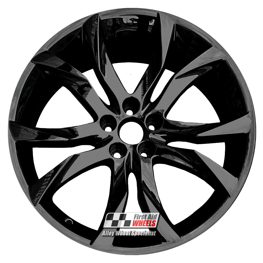 [R393GB] R393GB EXCHANGE SERVICE - PEUGEOT RCZ 4x19" GENUINE SORTILEGE GLOSS BLACK ALLOY WHEELS