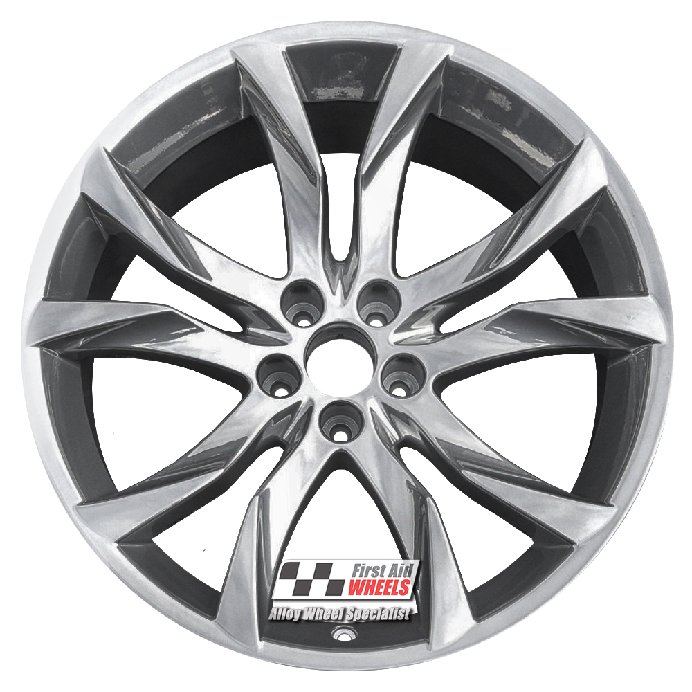 [R393SC] R393SC EXCHANGE SERVICE - PEUGEOT RCZ 4x19" GENUINE SORTILEGE SHADOW CHROME ALLOY WHEELS