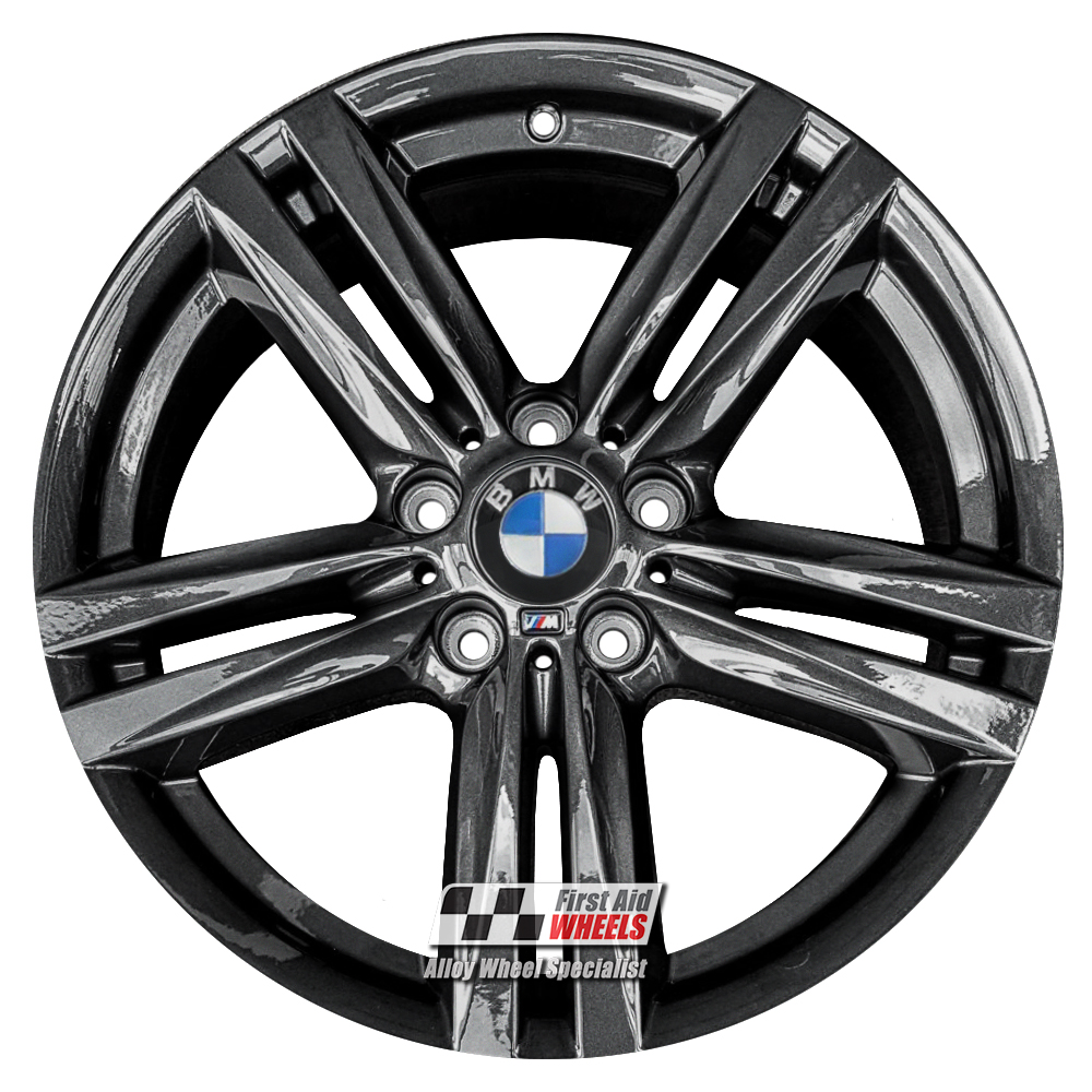 [R400OG] R400OG EXCHANGE SERVICE - BMW 1 2 SERIES 4x18" GENUINE STYLE 386M ORBIT GREY ALLOY WHEELS
