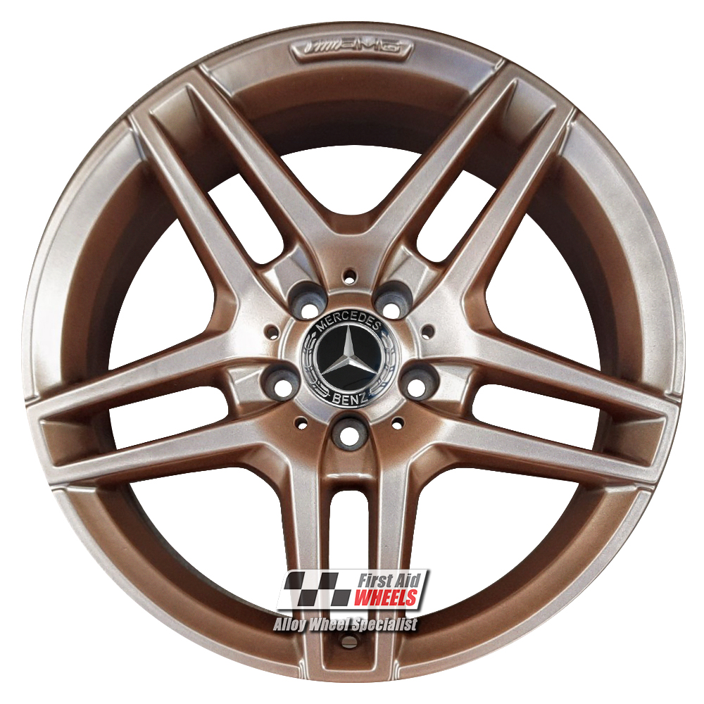 [R409CB] R409CB EXCHANGE SERVICE - MERCEDES E CLASS S212 W212 4x18" AMG SATIN COPPER BRONZE ALLOY WHEELS